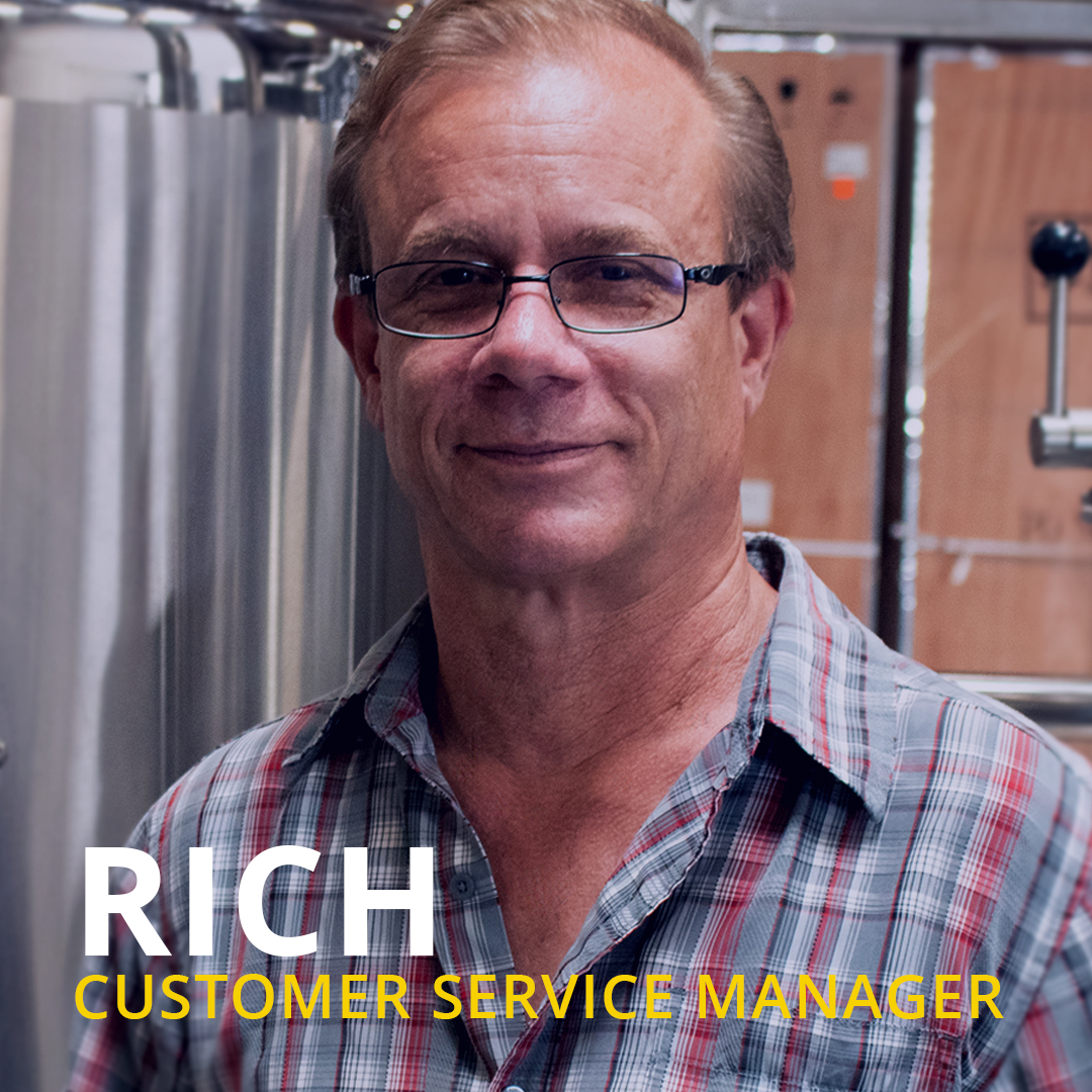 photo of Rich, the customer service manager at Stout Tanks and Kettles