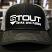 Stout Tanks and Kettles swag trucker hat - light grey mesh - front view