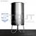 300 liter stainless steel wine tank - back view on stand