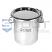 15 liter stainless steel drum with ring clamp lid