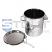 20 liter stainless steel drum with ring clamp lid