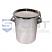 25 Liter Stainless Steel Drum with ring clamp lid