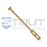 3.5 foot wooden mash paddle used with all grain brewing equipment