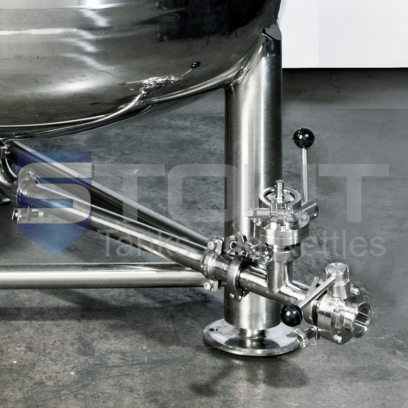 3 BBL Glycol Jacketed Brite Beer Tank with Shadowless Side Manway