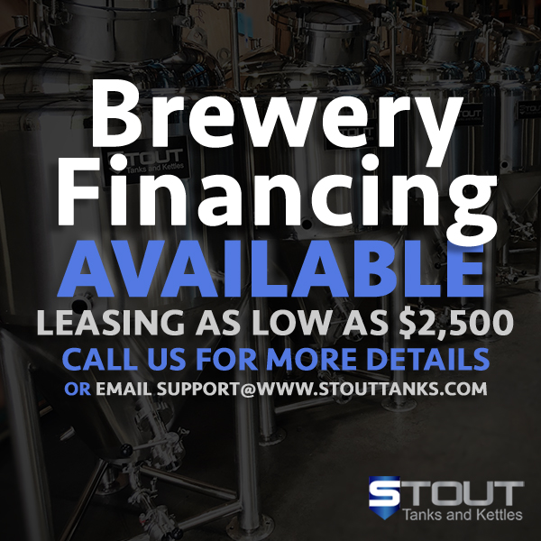 brewery financing options available from Stout Tanks and Kettles