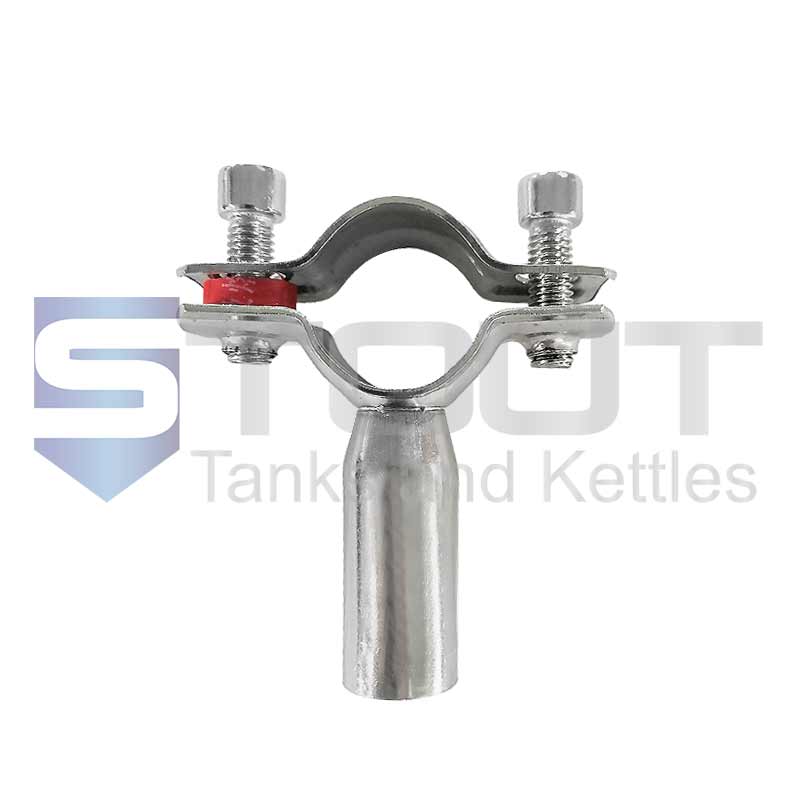 STAINLESS SANITARY TUBE PIPE CLAMP 2" HANGER STAND OFF SUPPORT 51mm 