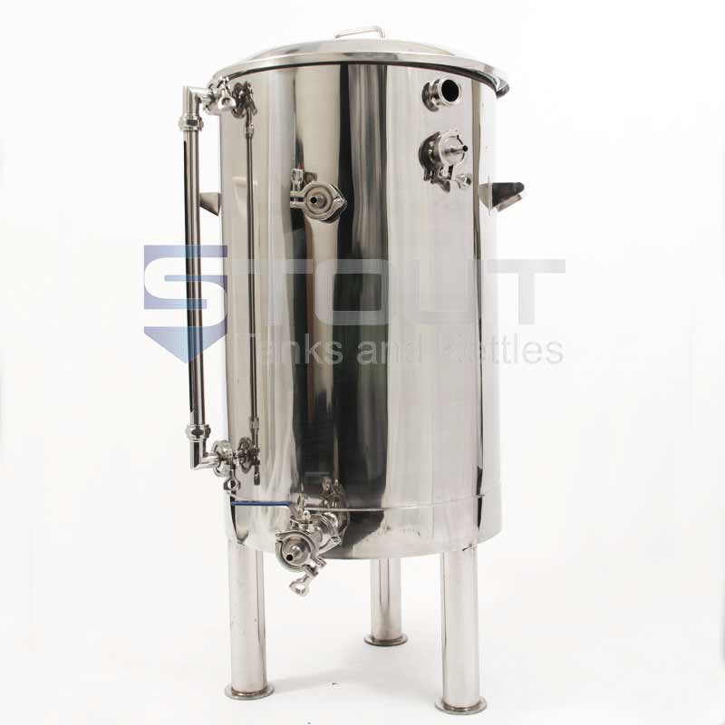1 BBL Hot Liquor Tank - with HERMS Coil and Legs (Direct Fire)