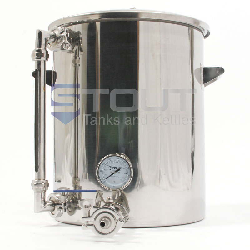 9 Gallon Hot Liquor Tank - with Sight Glass (Direct Fire) - HURRY.. LAST ONE!