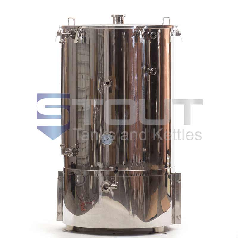 3 BBL Hot Liquor Tank -  with HERMS Coil and Bottom Heat Shield (Direct Fire)