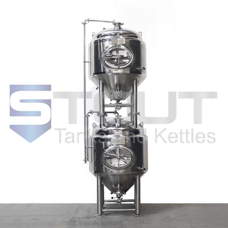 4 BBL Stackable Fermenters (Includes 2) - SAVE VALUABLE FLOOR SPACE