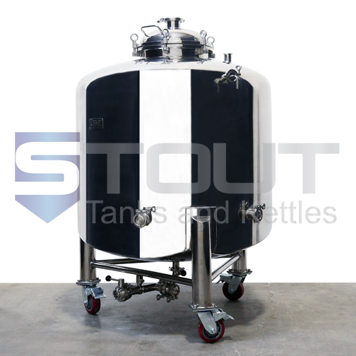 5 BBL Brite Tank with Wheels (Non-Jacketed)