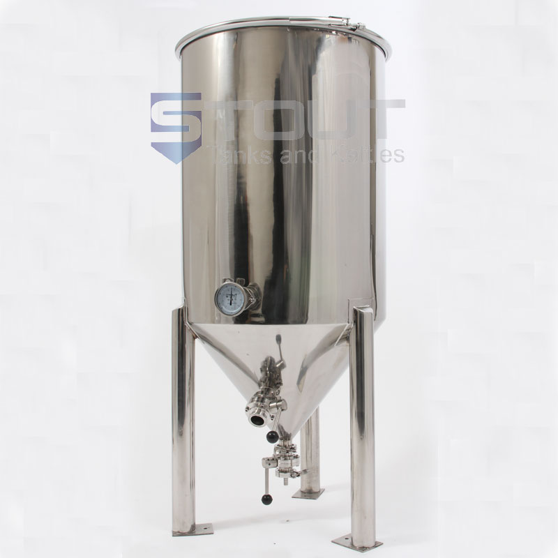 55 Gallon Fermenter (with Cooling Coil)