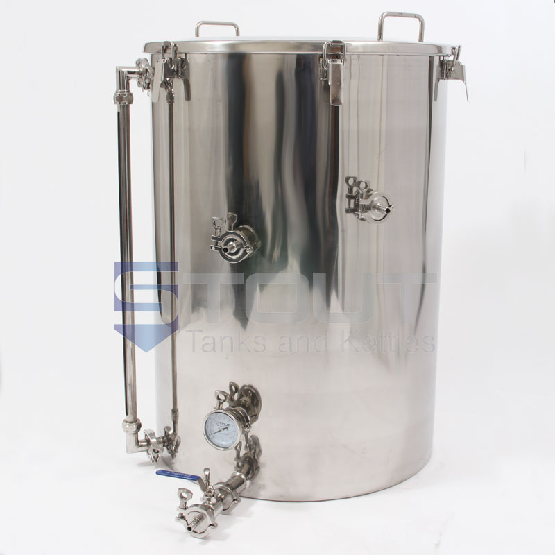 75 Gallon Hot Liquor Tank (with HERMS Coil and Sight Glass)