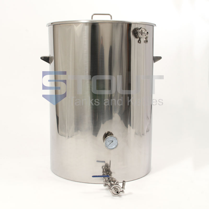 55 Gallon Mash Tun (with Recirculating Fitting and Side Outlet)