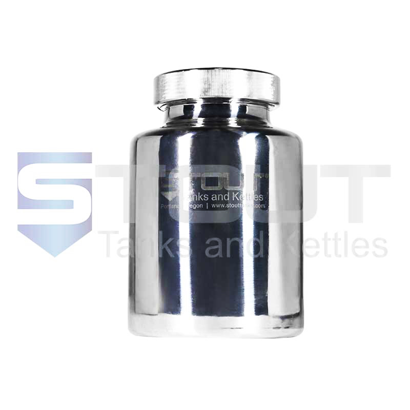 3 Liter Stainless Steel Container | Screw on Lid (316SS)