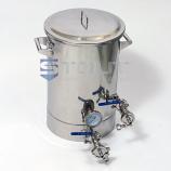 10 Gallon Brew Kettle - with Thermowell, Tangential Inlet (Direct Fire)