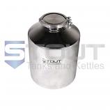 20 Liter (5 Gal) Stainless Steel Container| Tri Clamp Lid (316SS)