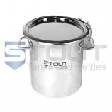 15 Liter (4 Gal) Stainless Drum | Ring Clamp Lid (316SS) - HURRY.. LAST ONE!