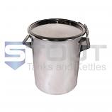 30 Liter (8 Gal) | Stainless Drum - Ring Clamp Lid (316SS)