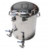 30 Gallon  Hot Liquor Tank - with Tangential Inlet, Raised HERMS Coil (Electric)