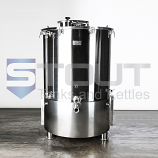 4 BBL Brew Kettle - with Sloped Bottom, Heat Shields (Direct Fire)
