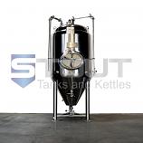 3.5 BBL Jacketed Fermenter with Blowoff Pipe