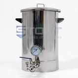 10 Gallon Brew Kettle - with Thermowell (Direct Fire)