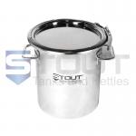 11 Liter (3 Gal) Stainless Drum | Ring Clamp Lid (316SS)