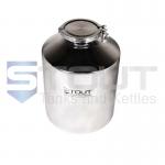 15 Liter (4 Gal) Stainless Steel Container | Tri Clamp Lid (316SS)
