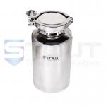 2 Liter (0.5 Gal) Stainless Steel Container | Tri Clamp Lid (316SS)