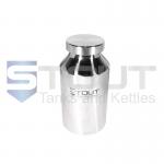 5 Liter (1.3 Gal) Stainless Steel Container | Screw on Lid (316SS)