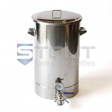 20 Gallon Brew Kettle - with Thermowell, Thermometer (Direct Fire)